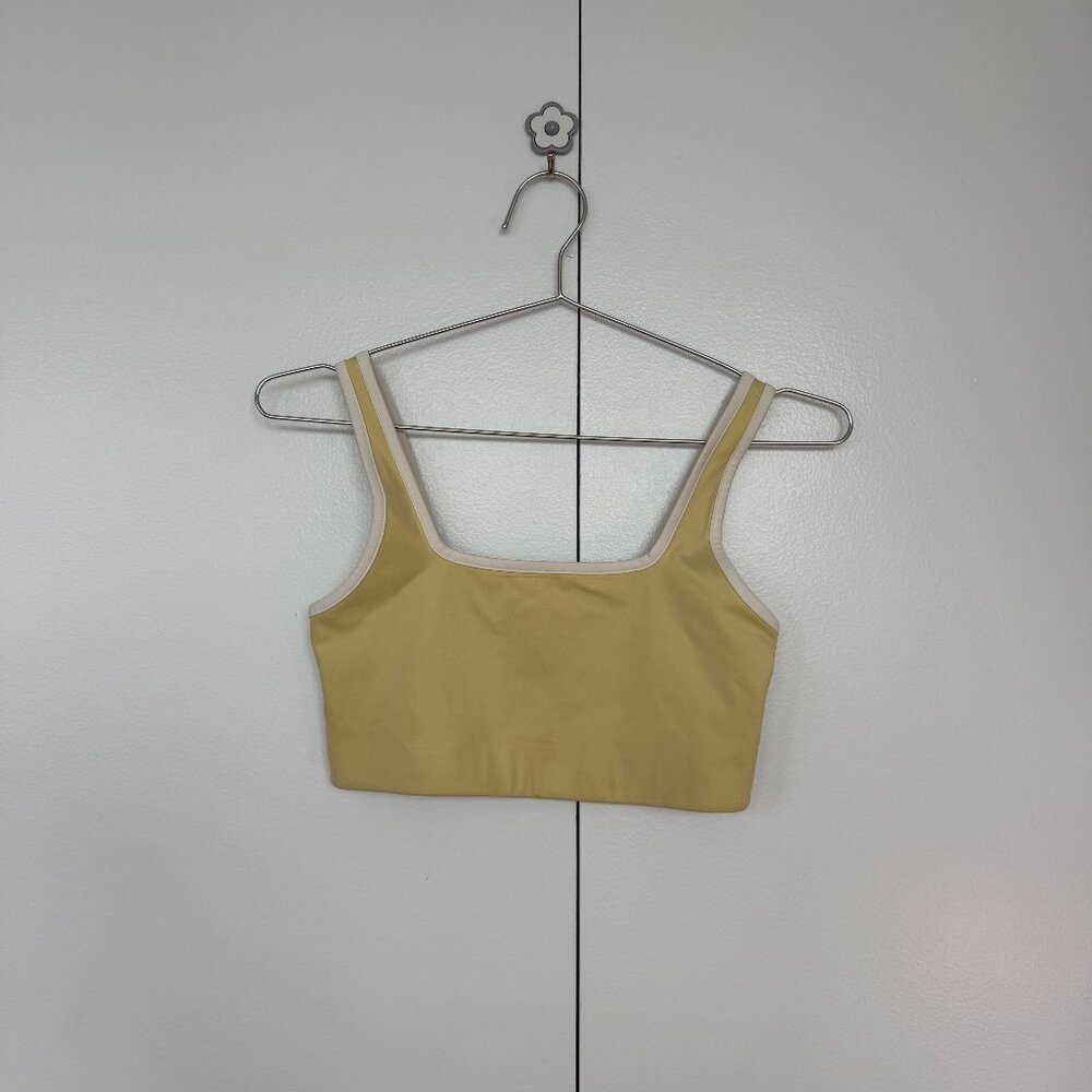 Girlfriend Collective Lemonade Tommy Cropped Bra